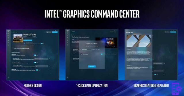 Graphics Command Center, the new control panel from Intel