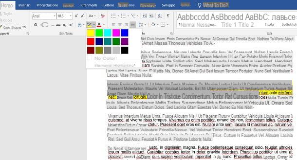 Come evidenziare in Word