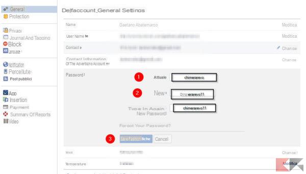 Come modificare la password di Facebook