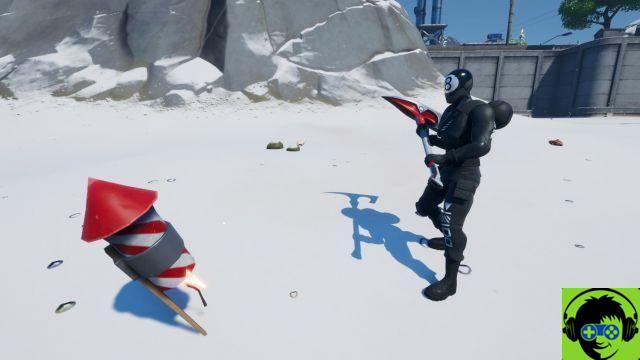 Where to light a frozen fireworks display found on sweaty sandy beaches, craggy cliffs, or a dirty dock in Fortnite