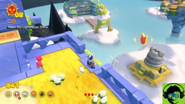 Mario 3D World: Bowser's Fury - Come far brillare tutti i gatti | Guida per Balzare Rimbalzare Isola 100%