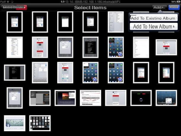 Come archiviare le foto su iPad