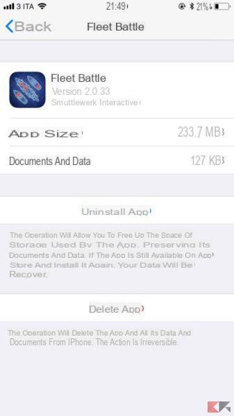 Come disinstallare app su iPhone e iPad