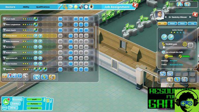 Two Point Hospital - Guide de Recherche