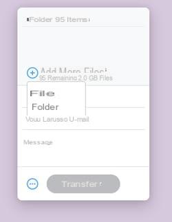 Free WeTransfer: send files via the Internet