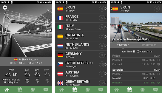 Les meilleures applications pour voir motogp