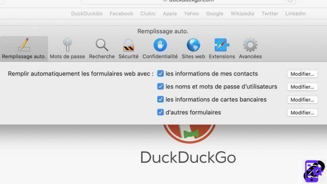 Como configurar o preenchimento automático de formulários no Safari?