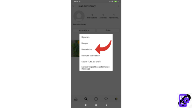 How to block private messages from an Instagram account?