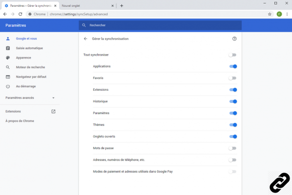Como sincronizar minhas configurações do Google Chrome com minha conta do Google?