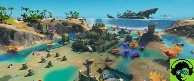 Onde encontrar o novo Coral Castle / Atlantis POI em Fortnite