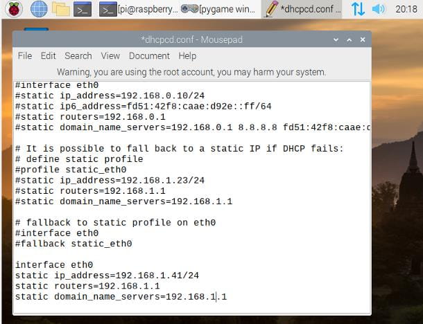 How to assign static IP