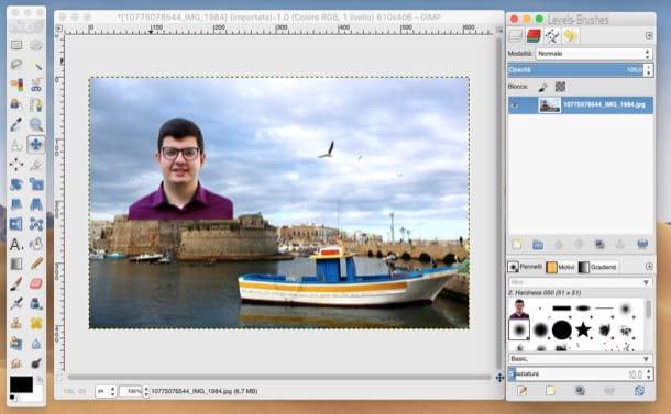 Comment superposer des photos avec GIMP