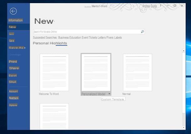 Cómo crear una nueva plantilla de Word