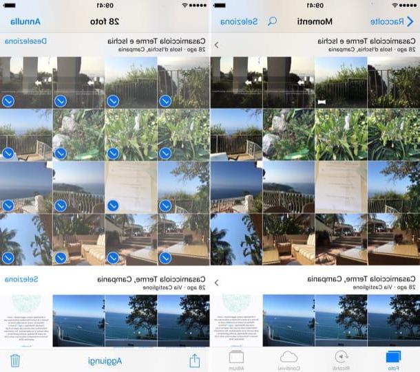 Come selezionare tutte le foto su iPhone