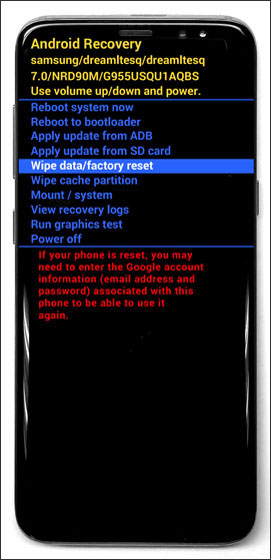 Venez fare Soft Reset / Hard Reset su Galaxy S8 / S8 Plus e S9/S10