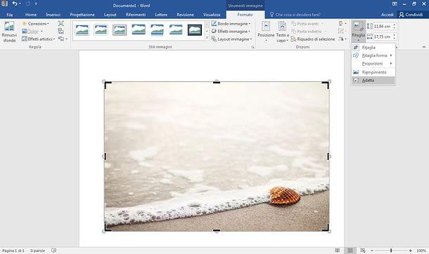 Come adattare un’immagine ad un foglio Word