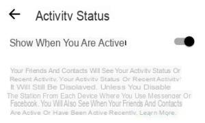 Cómo ocultar el estado en línea en Facebook