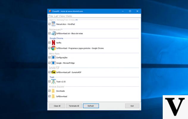 Chiudere tutti i programmi su Windows con un click