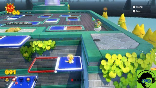 Mario 3D World: La furia de Bowser - Cómo hacer brillar a todos los gatos | Guía 100% Fort Flaptrap