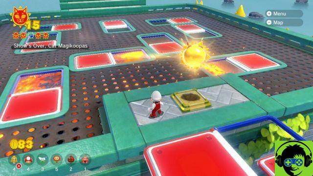 Mario 3D World: La furia de Bowser - Cómo hacer brillar a todos los gatos | Guía 100% Fort Flaptrap