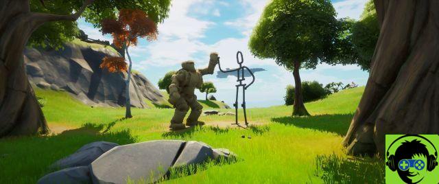 Cómo moverse como Groot en un Monumento a la Amistad en Fortnite Capítulo 2 Temporada 4