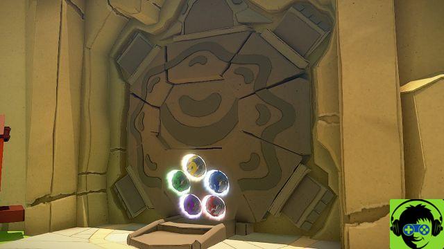 Paper Mario: El rey del origami - Lucha contra el primer jefe | Tutorial del Templo de la Tierra Vellumental