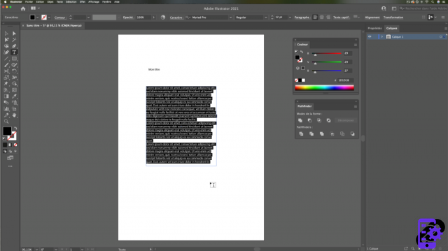 Como escrever texto no Illustrator?