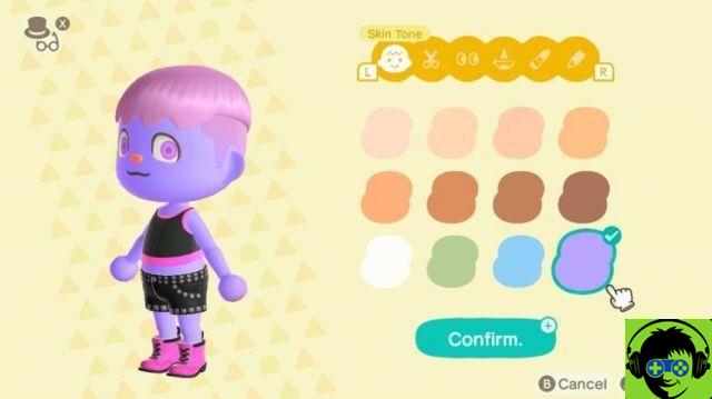 Cómo hacer que sus ojos y piel se vean poco naturales en Animal Crossing: New Horizons