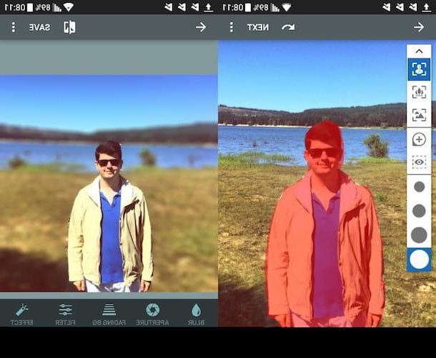 App to blur photos