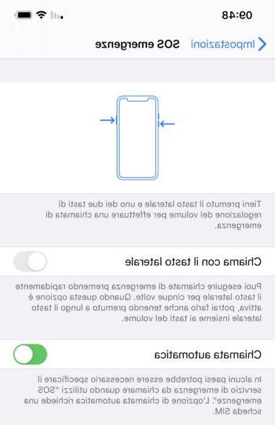 Ative a chamada de emergência automática no iPhone