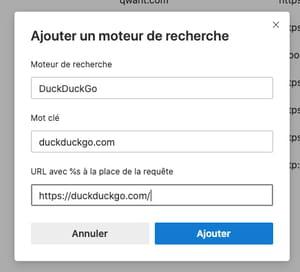 Remove Bing: change the default search engine