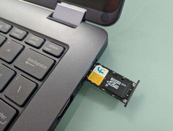 How to insert SIM card into PC