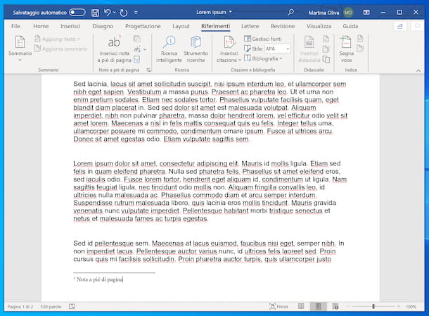 Comment insérer des notes dans Word