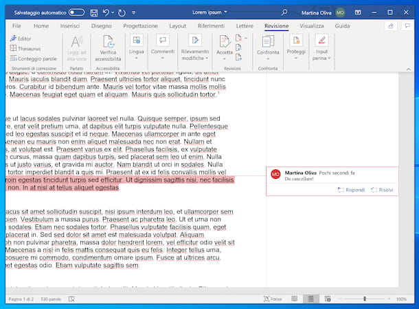 How to insert notes in Word