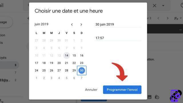 How do I schedule an email to be sent to Gmail?
