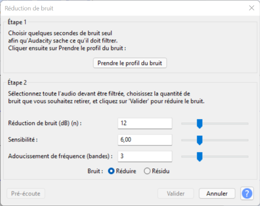 How to remove background noise in Audacity?