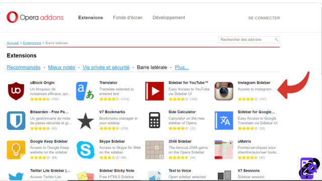 Como instalar uma extensão no Opera?