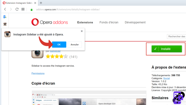 How to install an extension on Opera?