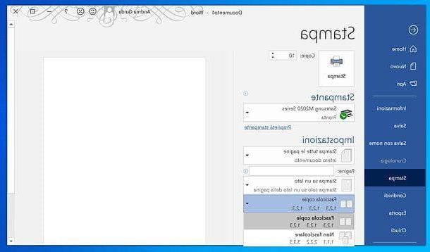 How to collate with Word