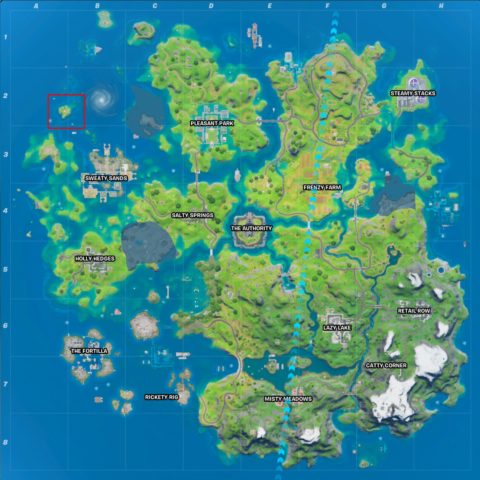 Onde está Coral Cove em Fortnite Temporada 2, Capítulo 3?