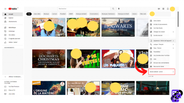 Como ativar o modo restrito no YouTube?