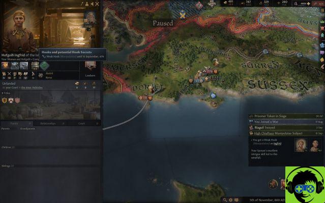 Cómo conseguir un gancho débil en Crusader Kings 3