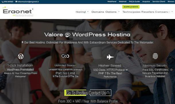 Miglior hosting WordPress