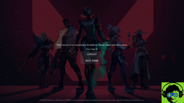 Todo lo que sabemos sobre el código de error 59 de Valorant