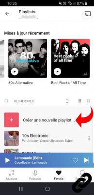 How to create a collaborative playlist on Deezer?