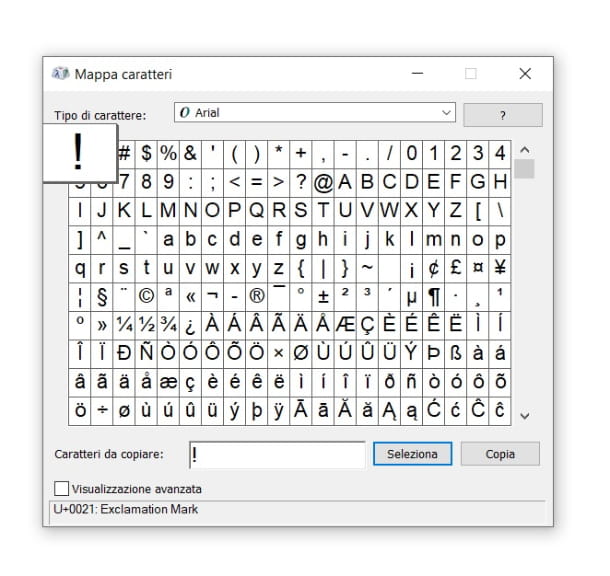 Como colocar o ponto de exclamação no computador