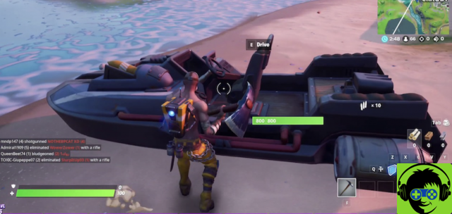 Fortnite Capítulo 2 Ubicaciones de lanchas a motor