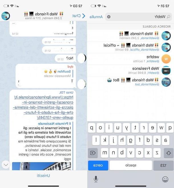 Comment fonctionnent les chats Telegram anonymes