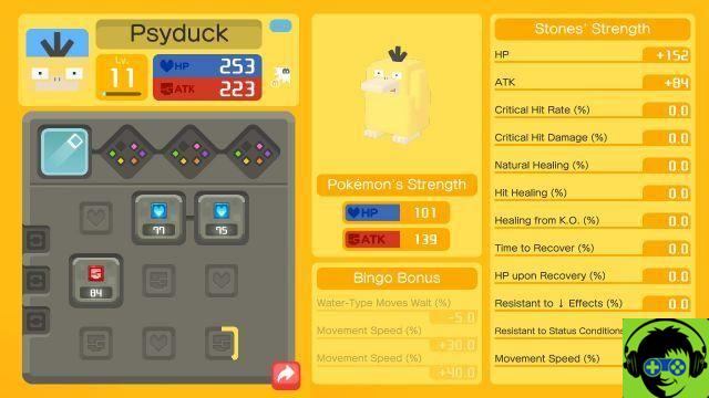 Pokémon Quest : Ingredientes y Efectos de las Recetas