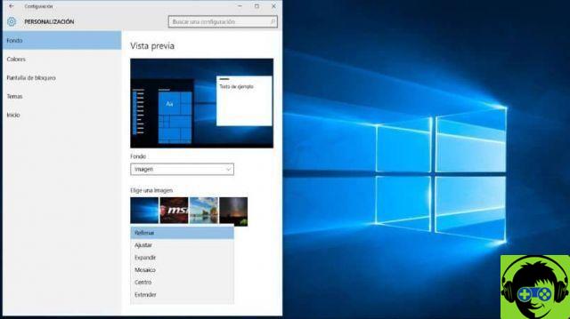 Cómo cambiar o insertar una imagen de fondo en Windows